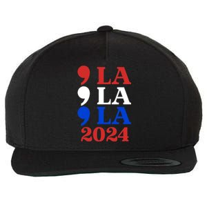 Comma La Kamala Vote For 2024 President Kamala Harris Wool Snapback Cap