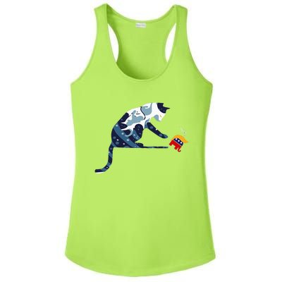 Cat Lovers Kamala Harris Blue Cat Sarcastic Ladies PosiCharge Competitor Racerback Tank