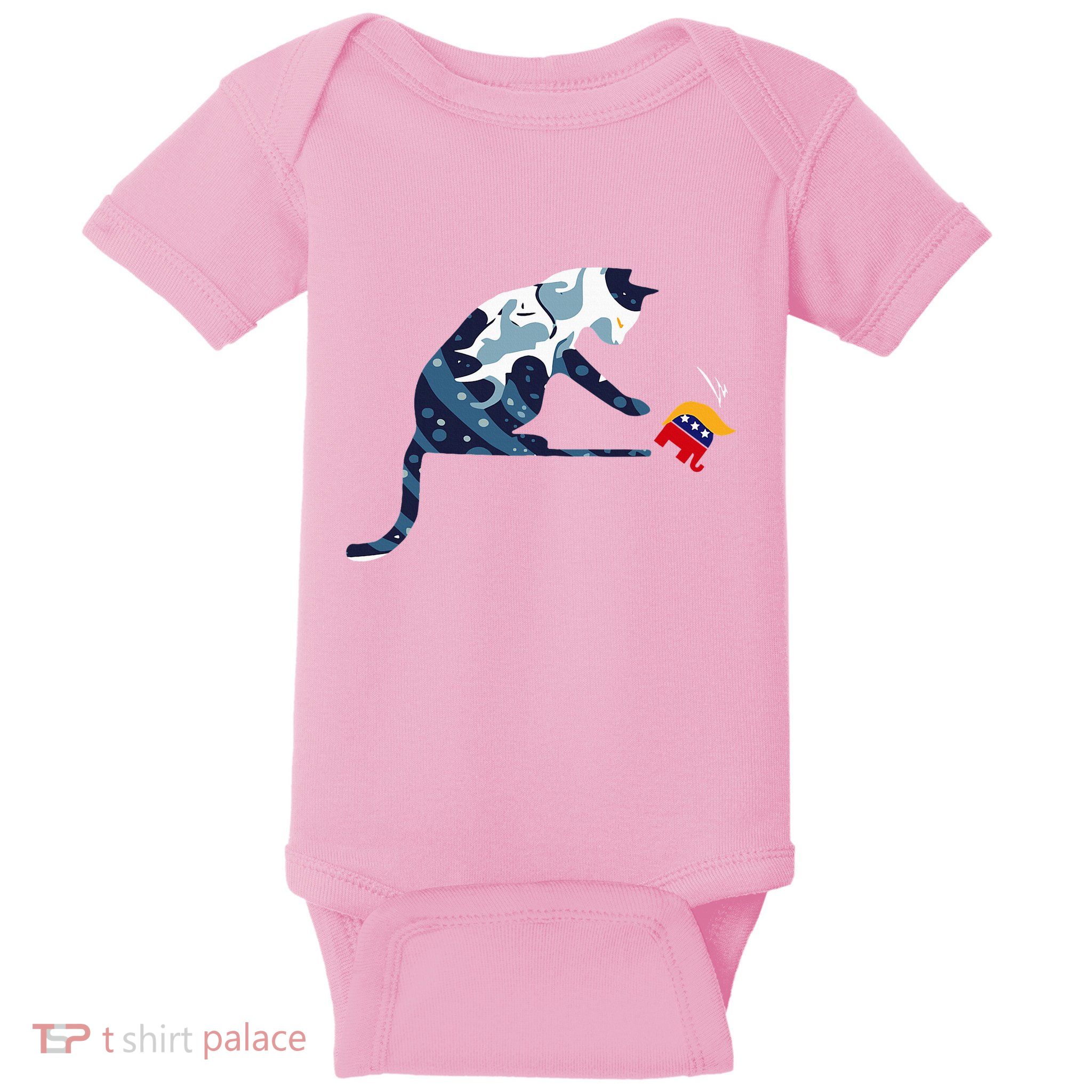 Cat Lovers Kamala Harris Blue Cat Sarcastic Baby Bodysuit