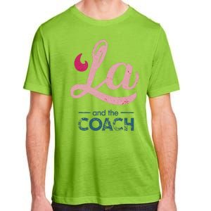 Comma La Kamala Harris Tim Walz Coach 2024 La Comma Adult ChromaSoft Performance T-Shirt