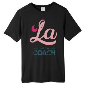 Comma La Kamala Harris Tim Walz Coach 2024 La Comma Tall Fusion ChromaSoft Performance T-Shirt