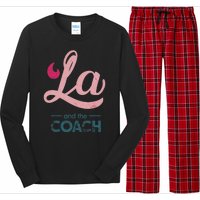 Comma La Kamala Harris Tim Walz Coach 2024 La Comma Long Sleeve Pajama Set