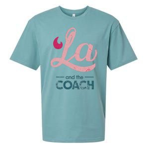 Comma La Kamala Harris Tim Walz Coach 2024 La Comma Sueded Cloud Jersey T-Shirt