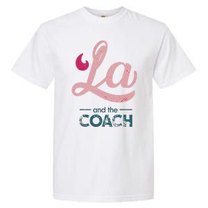 Comma La Kamala Harris Tim Walz Coach 2024 La Comma Garment-Dyed Heavyweight T-Shirt