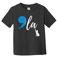 Comma +  La Kamala Harris Vote For Childless Cat Ladies Toddler T-Shirt