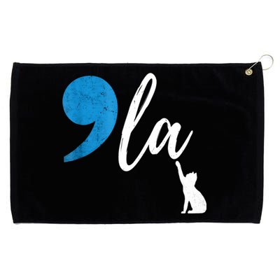 Comma +  La Kamala Harris Vote For Childless Cat Ladies Grommeted Golf Towel