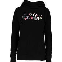 Comma La Kamala Harris Vintage Floral Feminine President Womens Funnel Neck Pullover Hood