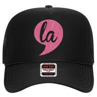 Comma + La Kamala Harris Vp 2020 Election Aka Soror Voting High Crown Mesh Back Trucker Hat