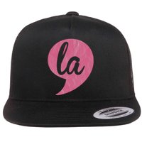 Comma + La Kamala Harris Vp 2020 Election Aka Soror Voting Flat Bill Trucker Hat