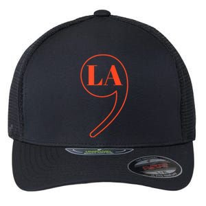 Comma La Kamala Harris Flexfit Unipanel Trucker Cap