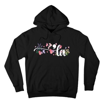 Comma La Kamala Harris Vintage Floral Feminine President Hoodie