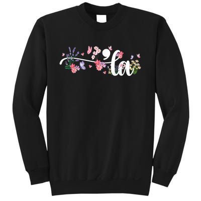 Comma La Kamala Harris Vintage Floral Feminine President Sweatshirt