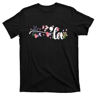 Comma La Kamala Harris Vintage Floral Feminine President T-Shirt