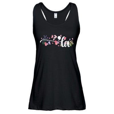 Comma La Kamala Harris Vintage Floral Feminine President Ladies Essential Flowy Tank