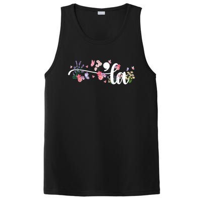 Comma La Kamala Harris Vintage Floral Feminine President PosiCharge Competitor Tank