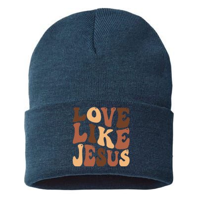 Christian Love Like Jesus Melanin Black History Sustainable Knit Beanie