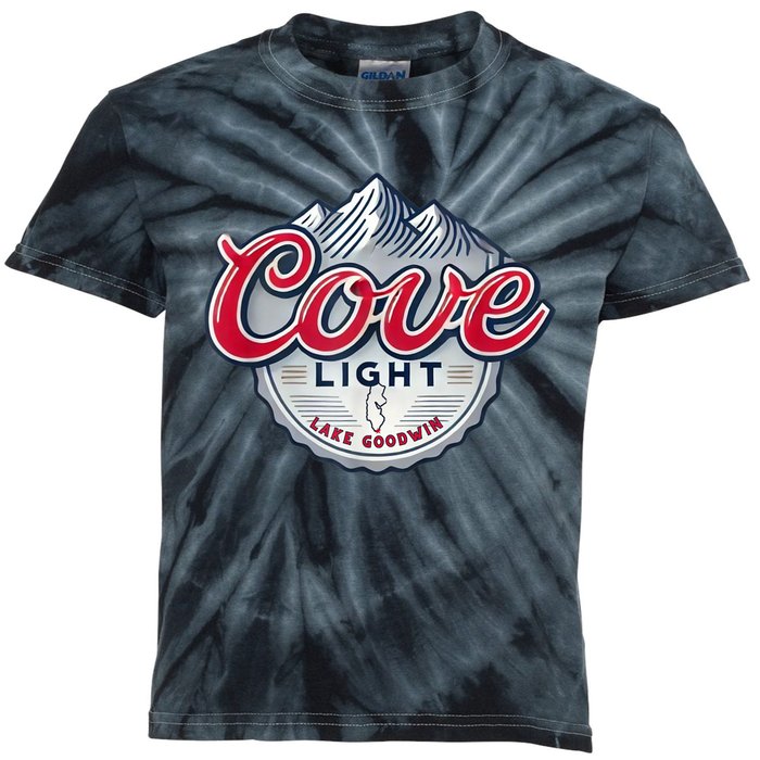 Cove Light Lake Goodwin Washington Kids Tie-Dye T-Shirt