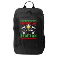 Fragile Christmas Leg Lamp FRA GEE LAY It Must Be Italian Ugly Sweater City Backpack