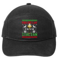 Fragile Christmas Leg Lamp FRA GEE LAY It Must Be Italian Ugly Sweater 7-Panel Snapback Hat