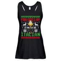 Fragile Christmas Leg Lamp FRA GEE LAY It Must Be Italian Ugly Sweater Ladies Essential Flowy Tank