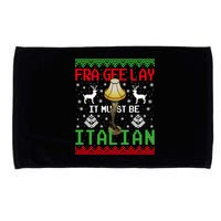 Fragile Christmas Leg Lamp FRA GEE LAY It Must Be Italian Ugly Sweater Microfiber Hand Towel