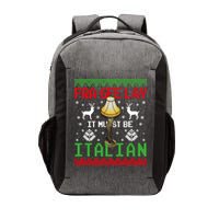 Fragile Christmas Leg Lamp FRA GEE LAY It Must Be Italian Ugly Sweater Vector Backpack