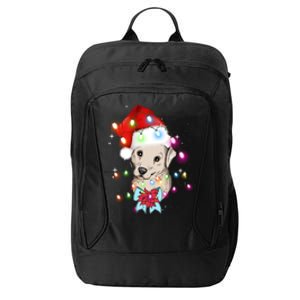 Christmas Lights Labrador Retriever Funny Xmas Cute Gift City Backpack