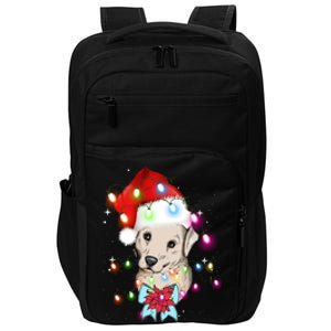 Christmas Lights Labrador Retriever Funny Xmas Cute Gift Impact Tech Backpack