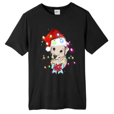 Christmas Lights Labrador Retriever Funny Xmas Cute Gift Tall Fusion ChromaSoft Performance T-Shirt