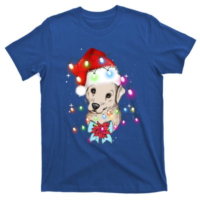 Christmas Lights Labrador Retriever Funny Xmas Cute Gift T-Shirt