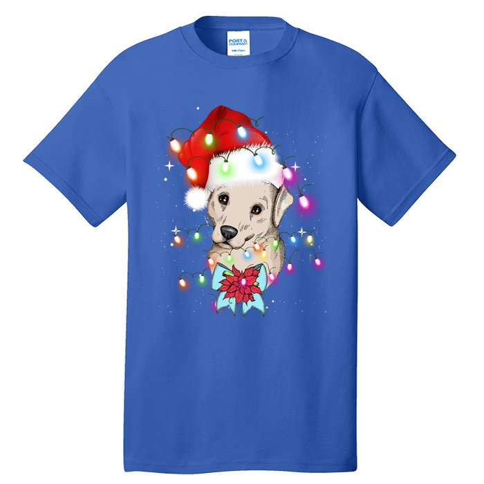 Christmas Lights Labrador Retriever Funny Xmas Cute Gift Tall T-Shirt