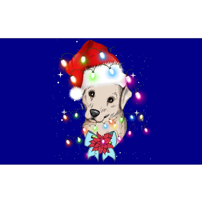 Christmas Lights Labrador Retriever Funny Xmas Cute Gift Bumper Sticker