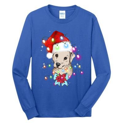 Christmas Lights Labrador Retriever Funny Xmas Cute Gift Tall Long Sleeve T-Shirt