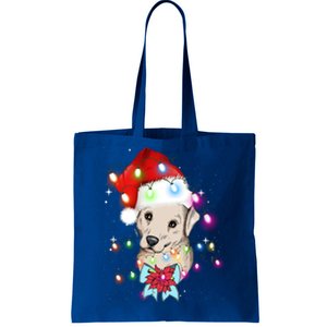 Christmas Lights Labrador Retriever Funny Xmas Cute Gift Tote Bag