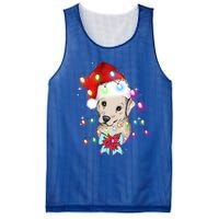 Christmas Lights Labrador Retriever Funny Xmas Cute Gift Mesh Reversible Basketball Jersey Tank