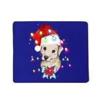 Christmas Lights Labrador Retriever Funny Xmas Cute Gift Mousepad