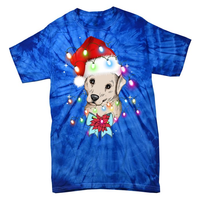 Christmas Lights Labrador Retriever Funny Xmas Cute Gift Tie-Dye T-Shirt