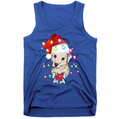 Christmas Lights Labrador Retriever Funny Xmas Cute Gift Tank Top