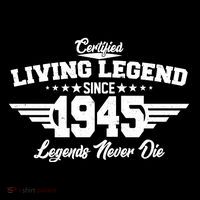 Certified Living Legend Since 1945 Legends Never Die 80th Birthday Women's V-Neck T-Shirt