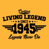 Certified Living Legend Since 1945 Legends Never Die 80th Birthday Cooling Performance Crew T-Shirt