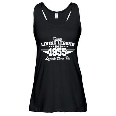 Certified Living Legend Since 1955 Legends Never Die 70th Birthday Ladies Essential Flowy Tank
