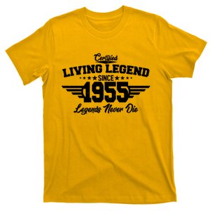 Certified Living Legend Since 1955 Legends Never Die 70th Birthday T-Shirt