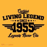 Certified Living Legend Since 1955 Legends Never Die 70th Birthday Baby Bodysuit