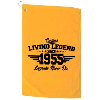 Certified Living Legend Since 1955 Legends Never Die 70th Birthday Golf Towel