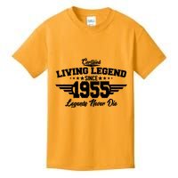 Certified Living Legend Since 1955 Legends Never Die 70th Birthday Kids T-Shirt