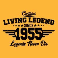 Certified Living Legend Since 1955 Legends Never Die 70th Birthday Kids T-Shirt
