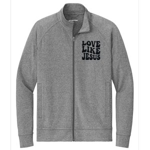 christian love like jesus Stretch Full-Zip Cadet Jacket