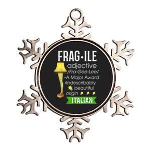 Christmas Leg Lamp Fragile Definition Funny Major Award Tee Metallic Star Ornament