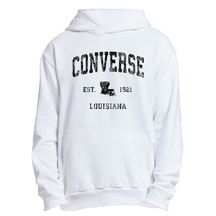 C.O.N.V.E.R.S.E Louisiana La Vintage Athletic Black Sports Design Urban Pullover Hoodie