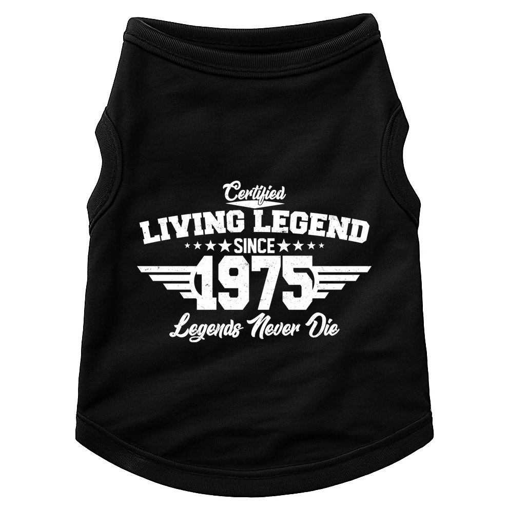 Certified Living Legend Since 1975 Legends Never Die 50th Birthday Doggie Tank